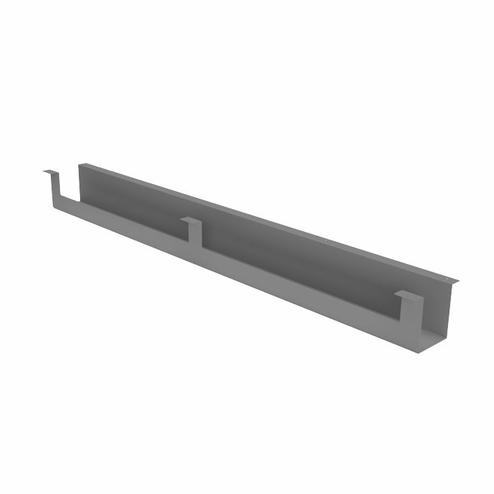 Kabelkanal für elektr. höhenverstellb. Schreibtisch EHC, silber